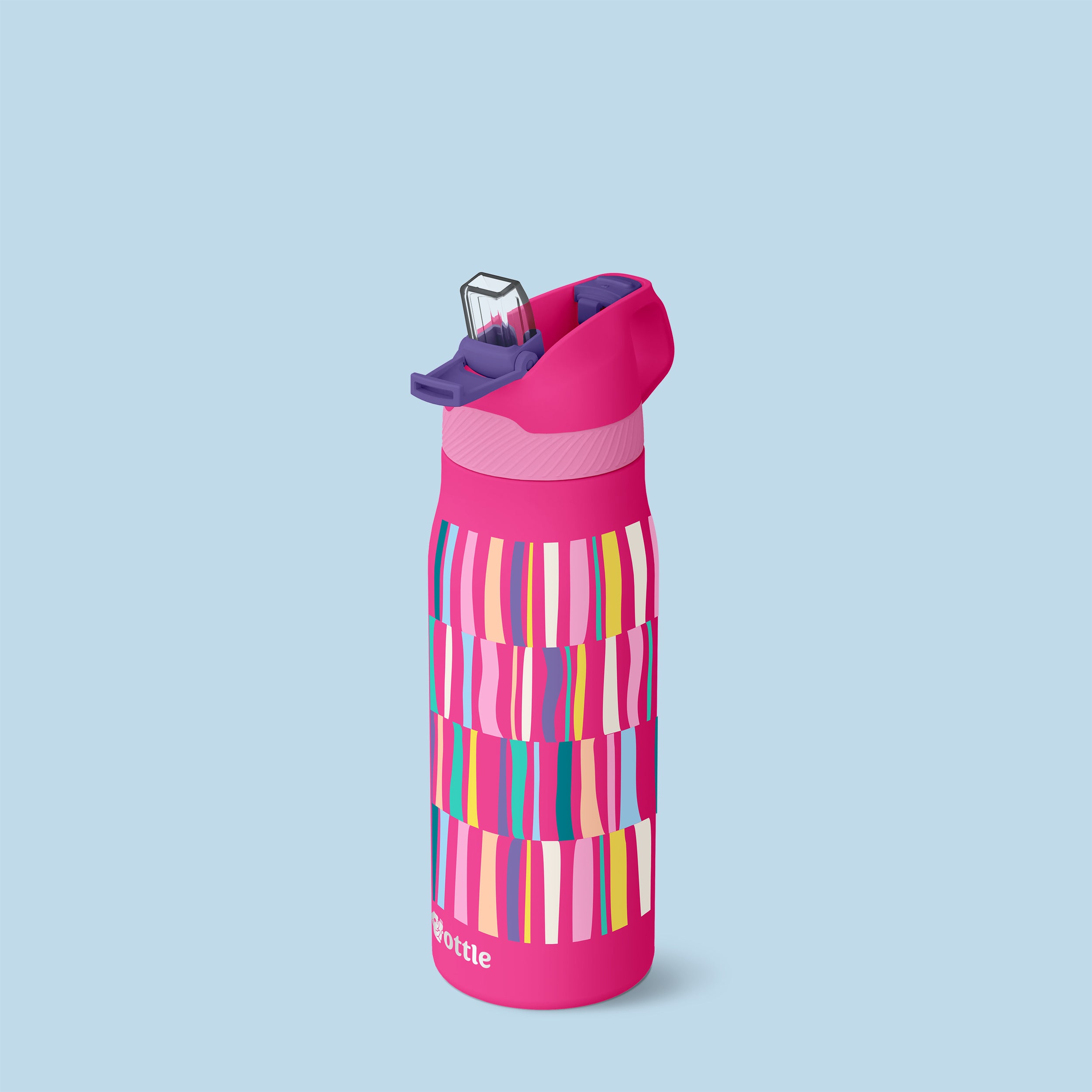 Candy Stripes Allover 24 oz Water Bottle