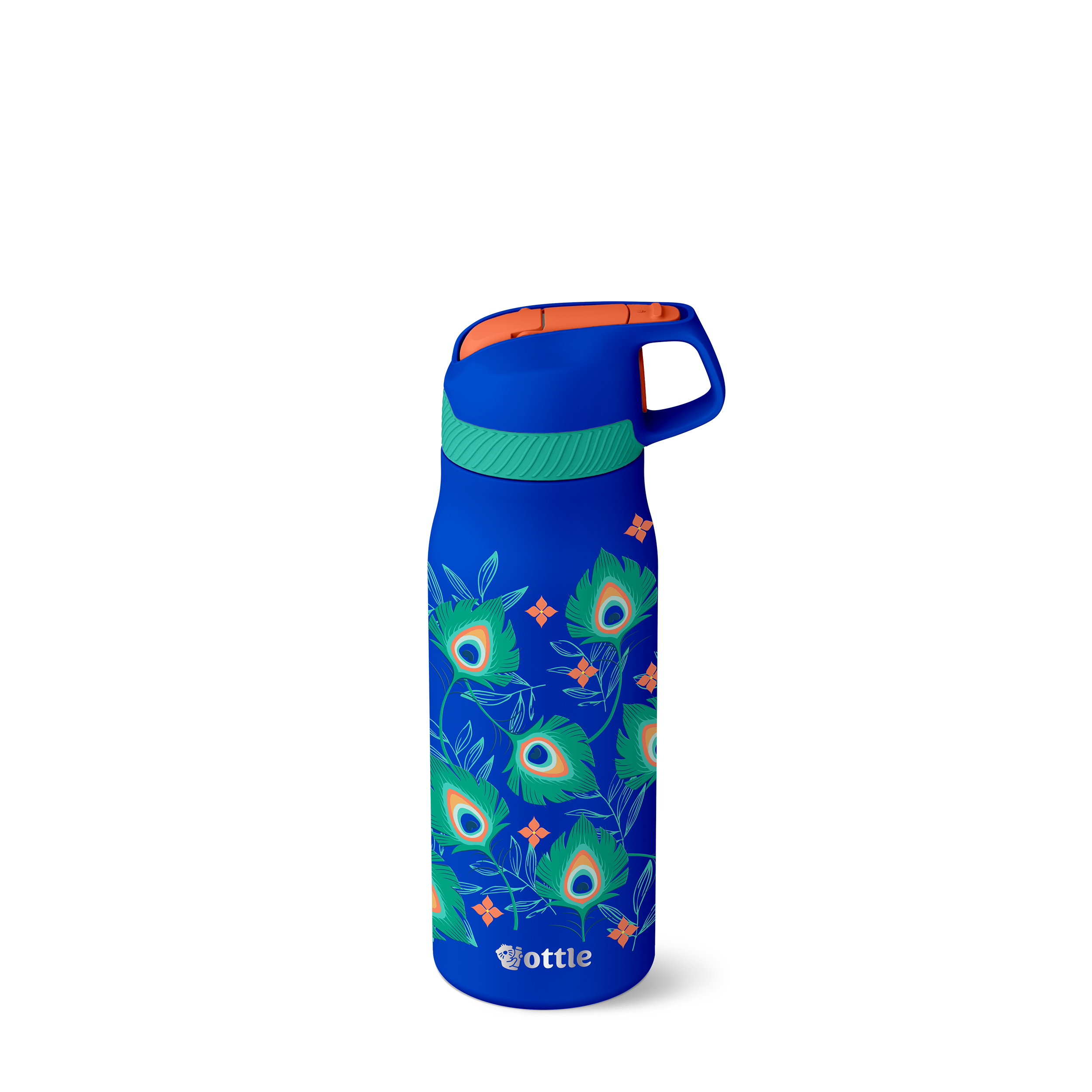 Pacific Peacock Allover 24 oz Water Bottle