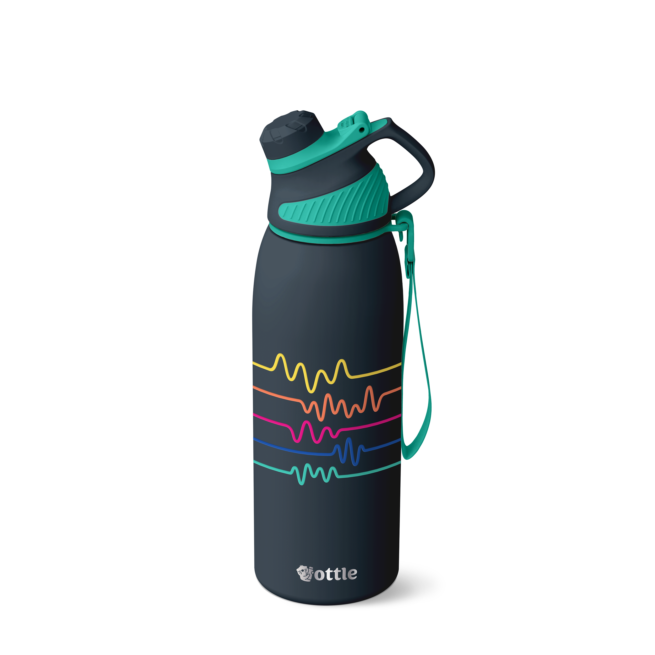 Electro Beats 34 oz Water Bottle