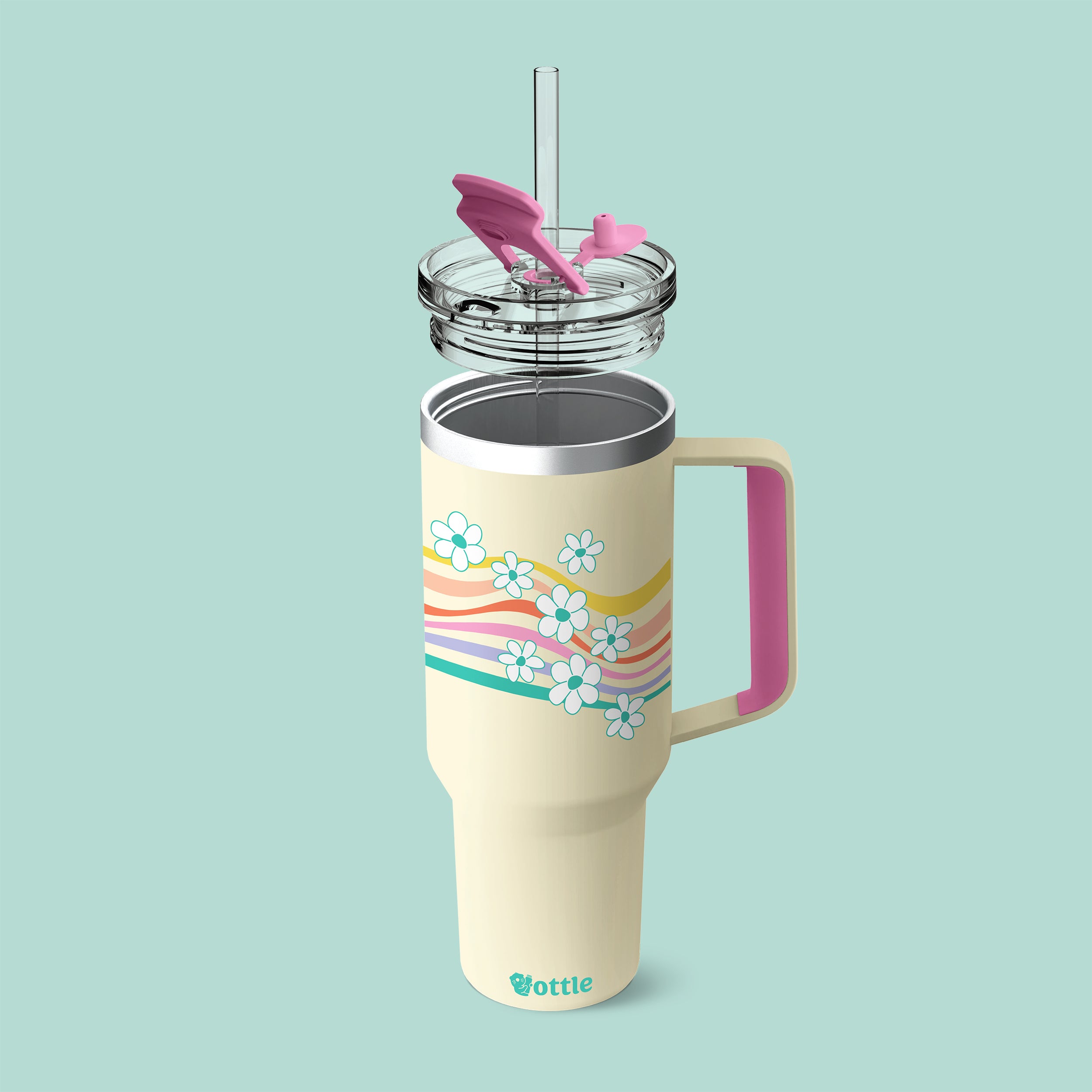 Wavy Daisies 40 oz Tumbler